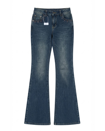 Grommet Low-Rise Flares