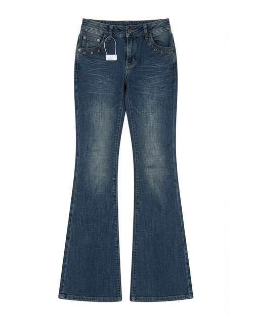Grommet Low-Rise Flares