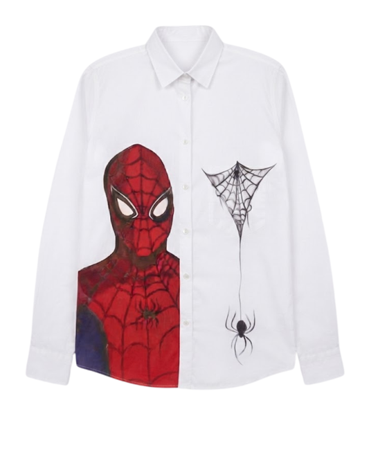 Spider Graphic Button Up