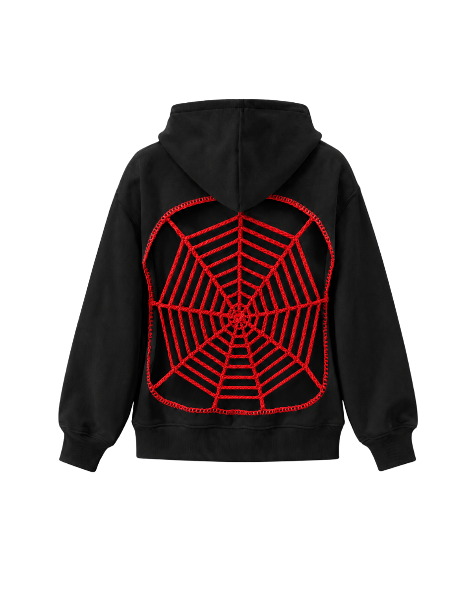 Web Crochet Hoodie