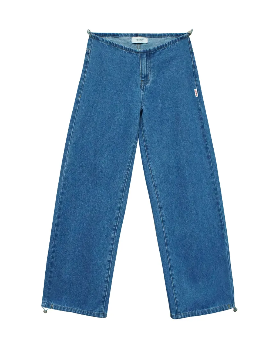 Adjustable Low-Rise Jeans