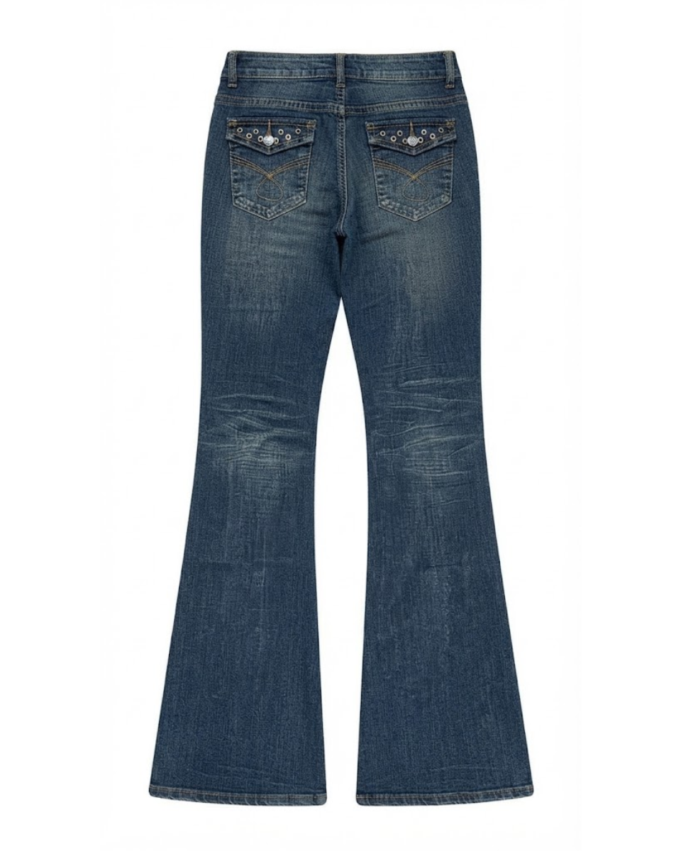 Grommet Low-Rise Flares
