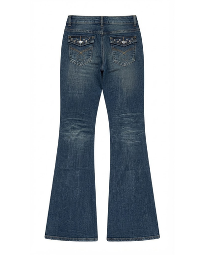 Grommet Low-Rise Flares