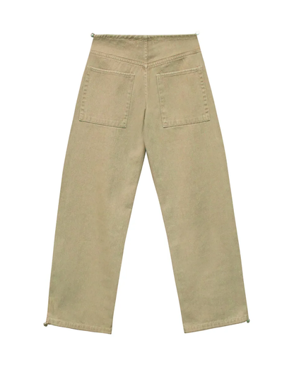 Adjustable Low-Rise Jeans