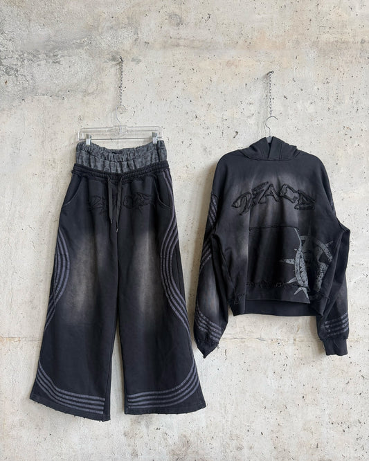 Black Leopard Sweatsuit