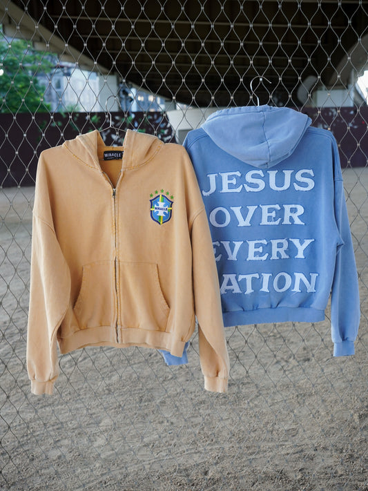 Jesus Over Every Nation Zip Up